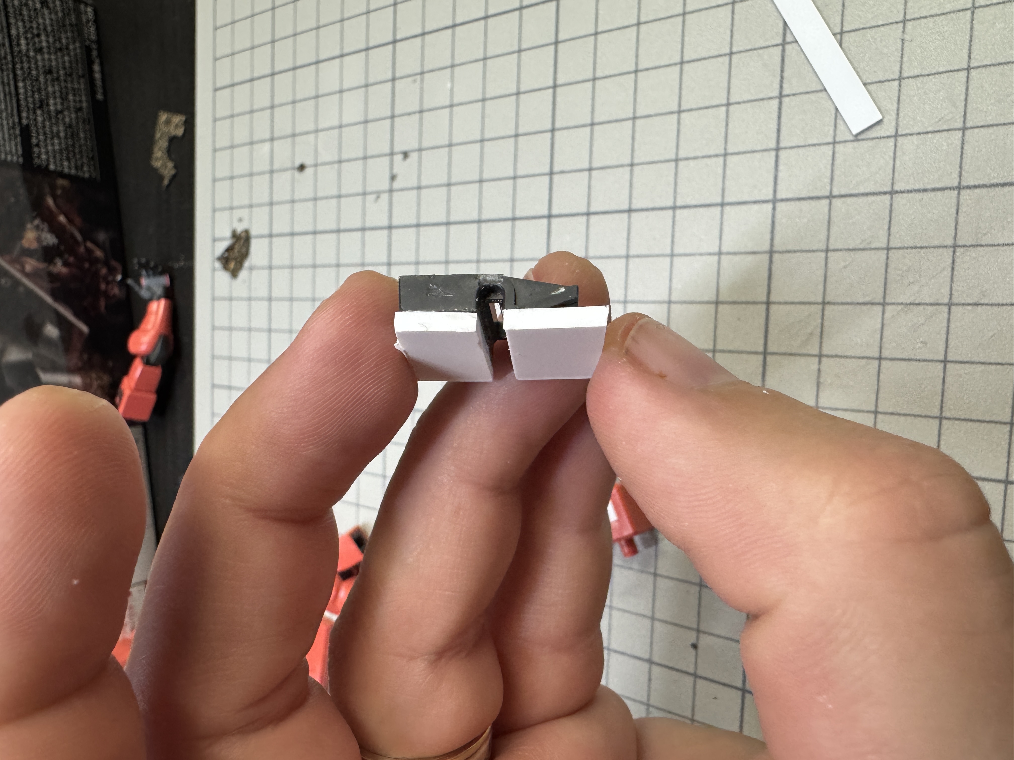 Both pieces of PLA PLate attached
