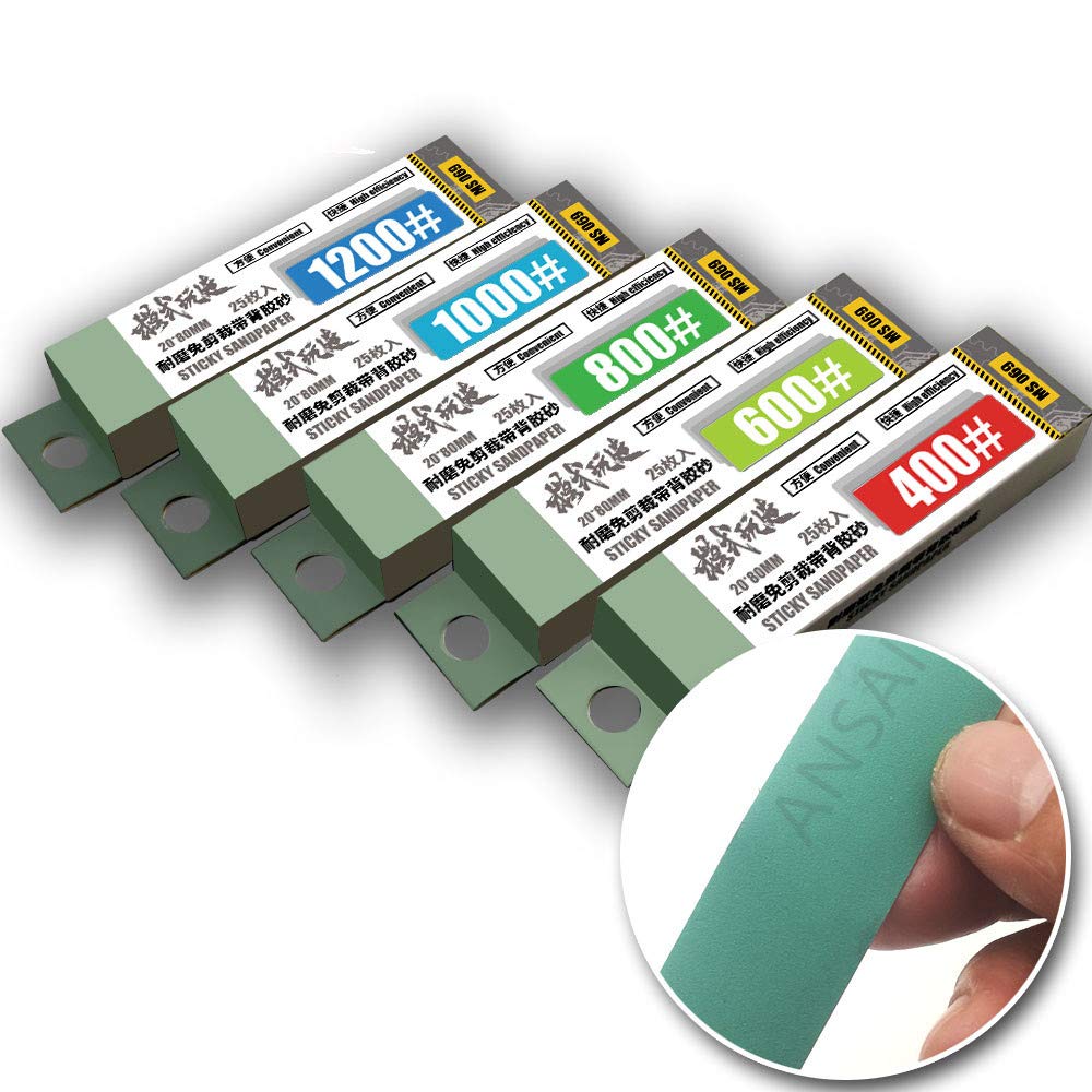 Hobby Model Tools Adhesive Sandpaper
